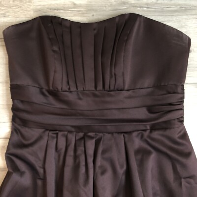 david's bridal brown dresses Camielle Brown Maxi Dress - US 6 main image 1