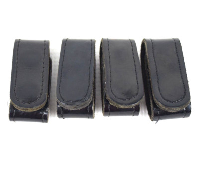 Leather Duty Belt Keeper Double Snaps Lot of 4