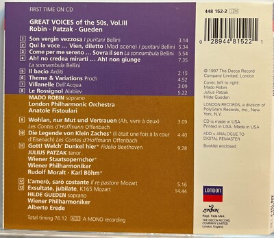 その他 5discs CD Various Great Voices of the 50s Bo 4552952