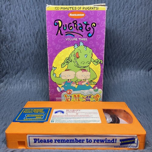 Nickelodeon Rugrats Volume 3 Three VHS 1997 Kidmongous Blockbuster Exclusive - Picture 1 of 8