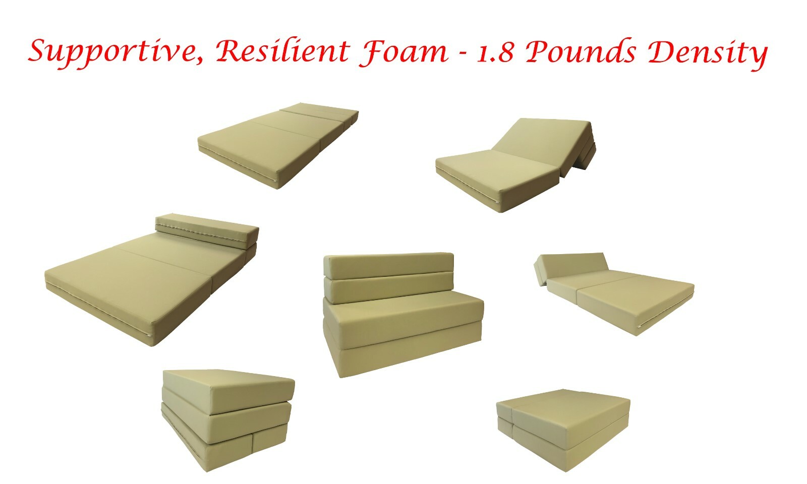 Queen Folding Foam Mattresses, Chair, Sofa Bed, RV Mattress 6x60x80, Gray