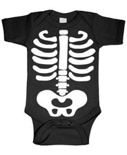 BABY SKELETON - halloween costume outfit - Cotton Infant Bodysuit