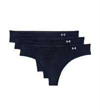 Under Armour UA Women  s Underwear Multi 3-Pack Pure Stretch Thong XL NEW