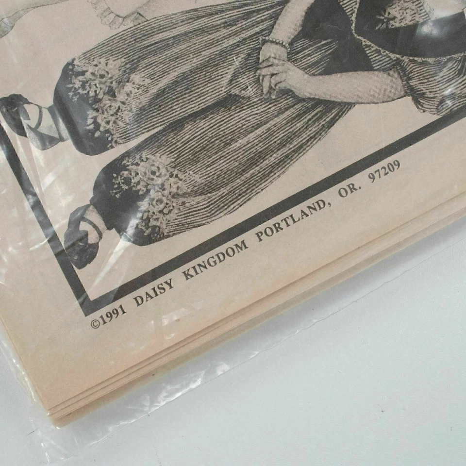 Vintage Daisy Kingdom Pattern 5033 Victorian Dream Dress and Jumpsuit Uncut 1991 - Image 3 of 4