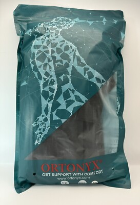Ortonyx Black Comfort Posture Corrector Brace Back Support 656 Size M