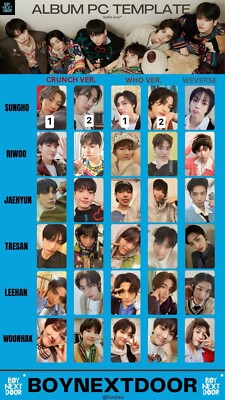 BOYNEXTDOOR 1ST SINGLE ALBUM WHO PHOTOCARD ALBUM OFFICIAL TAESAN