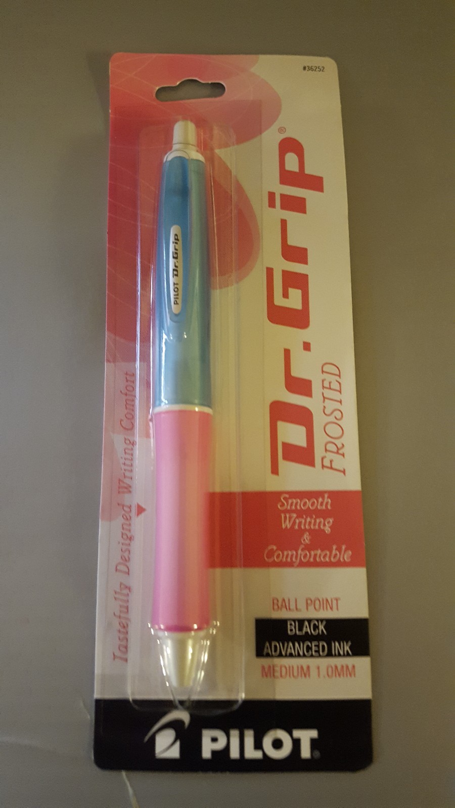 (1) One of Kind Dr Grip Frosted Baby Blue and Pink Limited Edition Pen