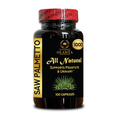 Men's Prostate Comfort Supplement   Herbal Saw Palmetto Formula Supports Urinary