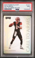2020 Panini Playoff Joe Burrow Call To Arms SILVER rookie card PSA 9 Bengals