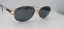 Vintage Tura 852 Gold Bronze Oval Metal Sunglasses Japan FRAMES ONLY