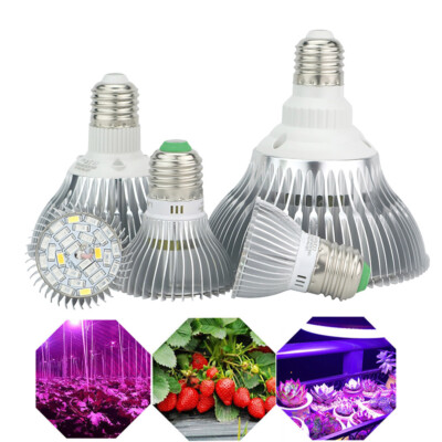 18/30/50/80W E27 Led Grow Light Full Spectrum Lamp Bulb Plant Hydroponics Bloom