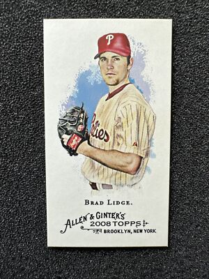 BRAD LIDGE #302 2008 Topps Allen & Ginter's Mini Philadelphia Phillies