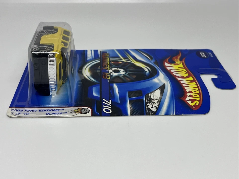 Hot Wheels 2005 primeras ediciones Blings #7 de 10 Hummer - amarillo Foto 4 de 4