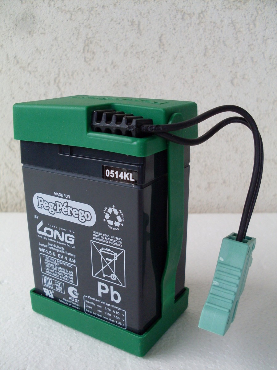 Batteria Moto Polizia Peg Perego Casco Neonato Primi Passi Moto