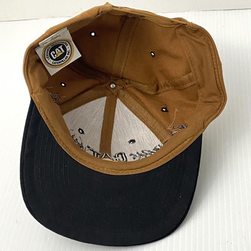 Vintage CAT Racing Snapback Nissin Hat Cap Caterpillar Licensed Embroidered - Picture 5 of 6