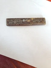 Antique Strait Razor With Case Halberd F.A. Clauberg & Co New York- Germany