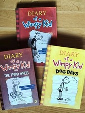 Diary of a Wimpy Kid (Diario de Greg), Jeff Kinney (inglés). 3 Libros juveniles.