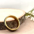 8mm Gold Tungsten Classic Ring for Christmas Gift Black & Gold Galaxy Inlay Band — photo 4