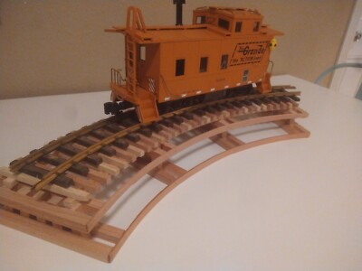 G Scale R3 curved Low Boy 2'' high Model Train Garden Trestle For USA LGB MTH