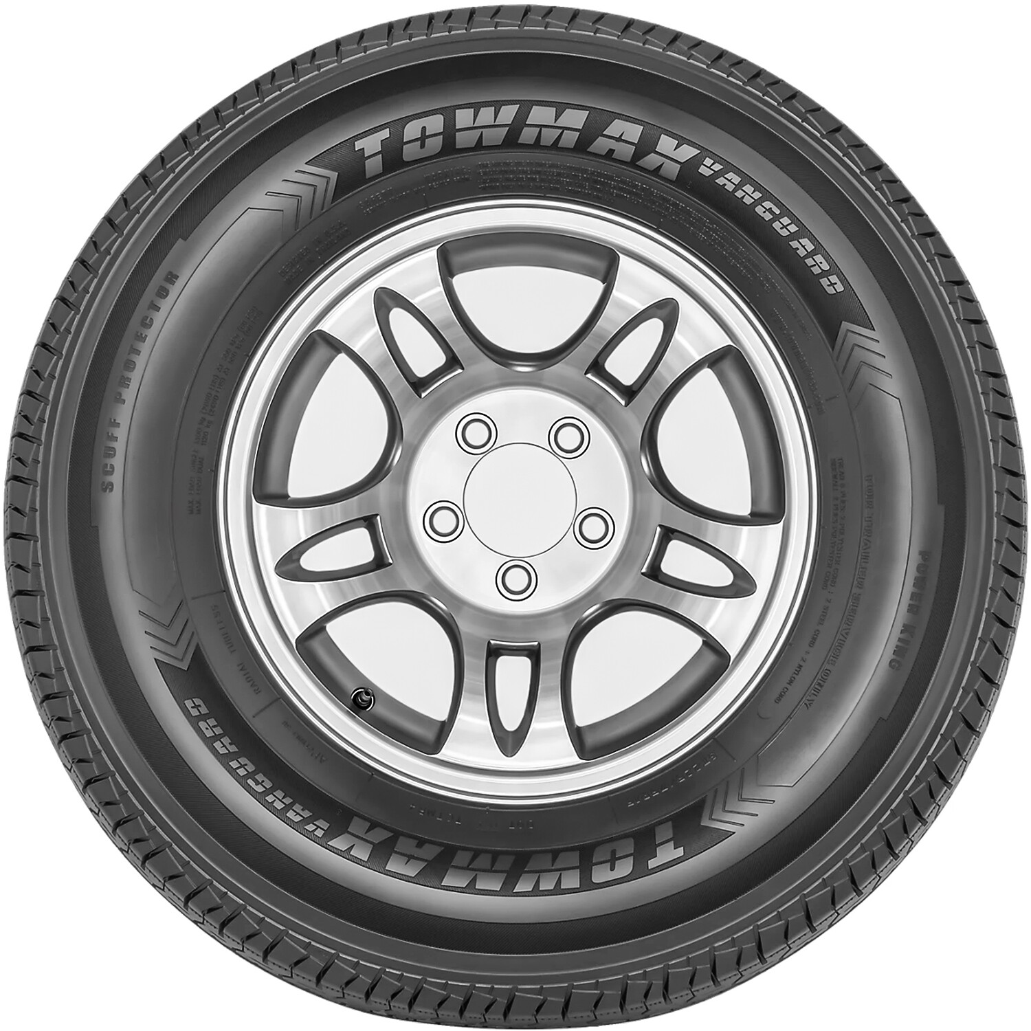 2 Tires Power King Towmax Vanguard ST 235/80R16 Load E 10 Ply Trailer