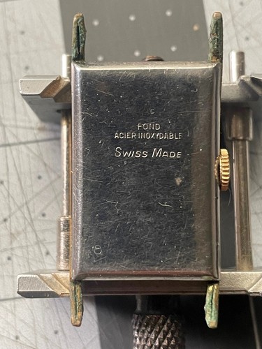 Vintage Lanco Tank Sub Second Watch Works - Picture 4 of 7