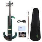 4/4 Electric Silent Violin Natural Wood Free Case Bow Nice Tone #EV9