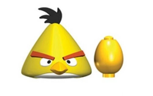 Angry Birds K'Nex Series 2 Blind Figure FACTORY SEALED Bag - Yellow with egg - Image 2 of 3