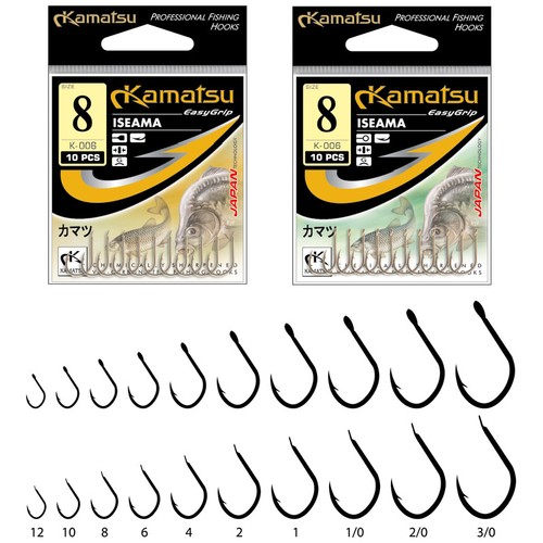 KAMATSU K-006 ISEAMA / KARPFENHAKEN ANGELHAKEN LOSE, HAKEN MIT ÖHR / PLÄTTCHEN - Bild 1 von 15