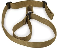 2 Point Rifle Sling - Adjustable Gun Sling with Fast-Loop 1.25" Webbing / Tan