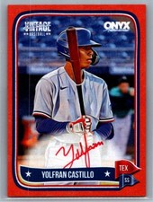 2024 Onyx Vintage Extended #VAYOCA Yolfran Castillo Red on card auto /25