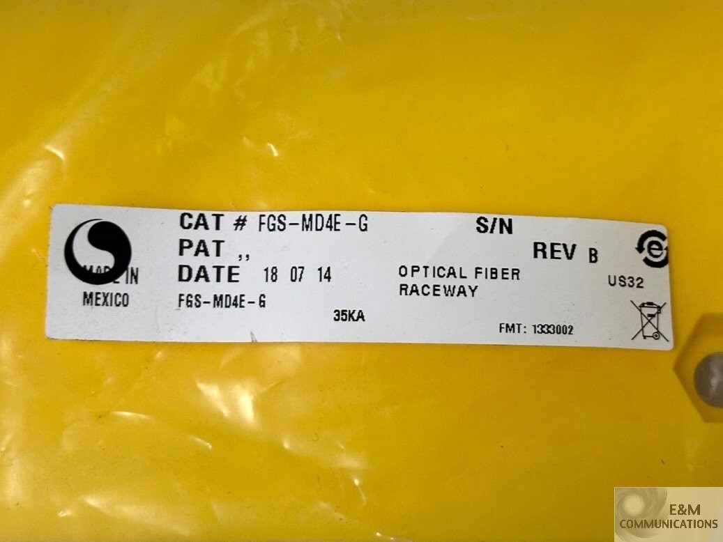 NEW FGS-MD4E-G ADC TE COMMSCOPE FIBERGUIDE 2x6 45 DEGREE DOWN ELBOW