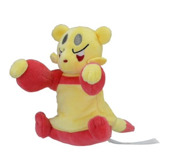 Pokemon Center оригинальный 619 плюшевый покемон fit Mienfoo Unova 14 см Черный, белый