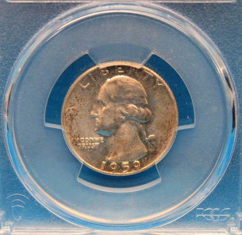 Washington Quarter 1959 graduación profesional MS63 PCGS # 146068,63/48302778 - Imagen 3 de 4