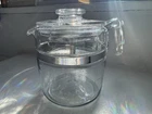 PYREX VINTAGE FLAMEWARE  MODEL 7756  6 CUP GLASS PERCOLATOR EXCELLENT.