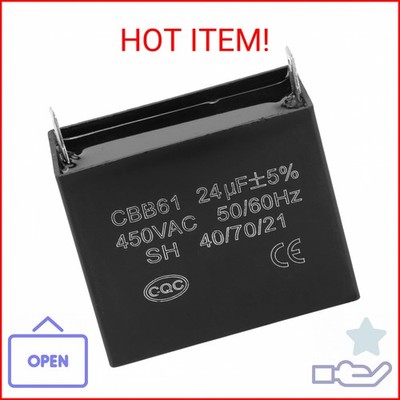 CBB61 Starting Capacitor Generator 450V AC 24uF 50/60Hz for 400/350/300/250VAC U