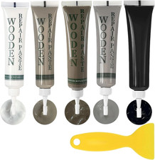5Pcs Laminate Floor Repair Kit, White Wood Fille, Oak Laminate Floor Repair, Fix