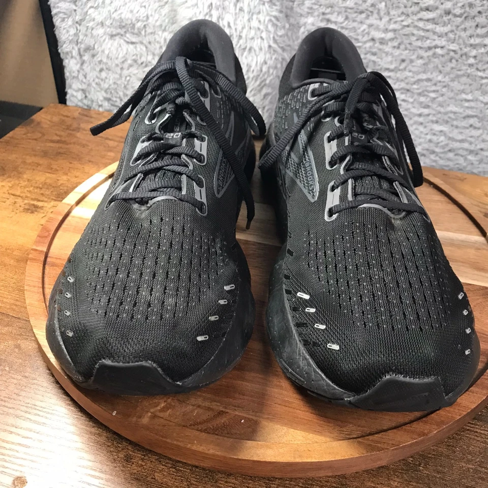 Brooks Glycerin GTS 20 Hombres 12D Negro/Negro Gimnasio Correr Tenis Foto 4 de 4