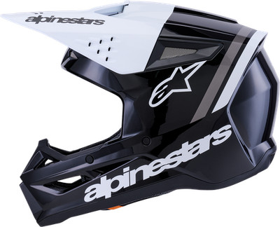 Alpinestars 8300826-1546-M SM3 Radium Helmet Black/White/Grey Glossy Medium