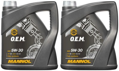 8l Mannol 7701 Motoröl O.E.M. for Chevrolet Opel 5W-30 2x4l 