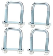 Square U Bolt for 2.5" Wide Leaf Spring - 4 Pack