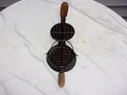 Vintage Wagner Cast Iron Salesman Sample Miniature Waffle Iron. Complete Clean.