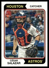 2023 Topps Heritage Cesar Salazar #655