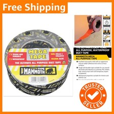 Dependable Everbuild Mammoth 50mm x 50m Duct Tape - Waterproof for Home Projects 0.24 per metre
