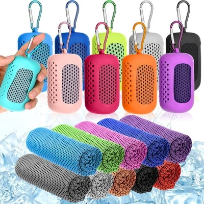 Instant Cooling Towel – Soft Microfiber Sports Towel for Gym Running Cycling UK - Image 1 of 4