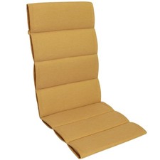 Herlag Hochlehner Gartenstuhlauflage Linnea 123x50x3cm Strukturgewebe Senfgelb