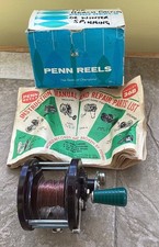 VINTAGE…PENN SEA-SCAMP  NO. 78 FISHING REEL…WITH BOX AND INSTRUCTIONS.