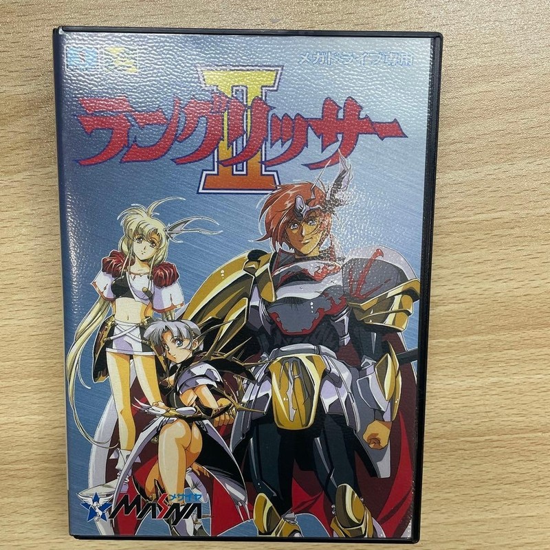 Langrisser II 2 Mega Drive MD MASAYA T-25143 SEGA 1994 w/ Box Manual Used
