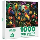 1000 Piece Jigsaw Puzzles for Adults Jungle Parrots Puzzles with Letters on Back
