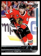 2018-19 Upper Deck Young Guns Alexandre Fortin Rookie Chicago Blackhawks #490