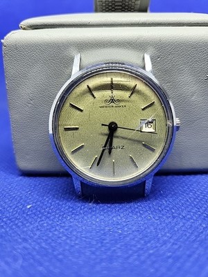 Meister Anker Quartz Vintage Date 70s Germany Ohne Band Top Running 